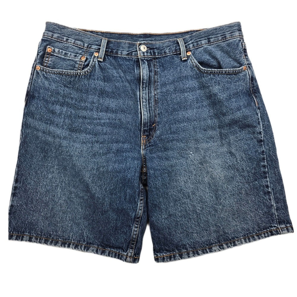 Levi's Denim Shorts Mens 40‎ Blue Jean 100% Cotton Relaxed Fit 454 Jorts